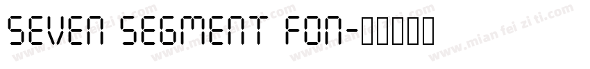 Seven Segment fon字体转换